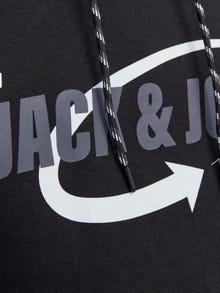 Jack & Jones Logotyp Huvtröje -Black - 12245714