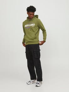 Jack & Jones Felpa con cappuccio Con logo -Olive Branch - 12245714