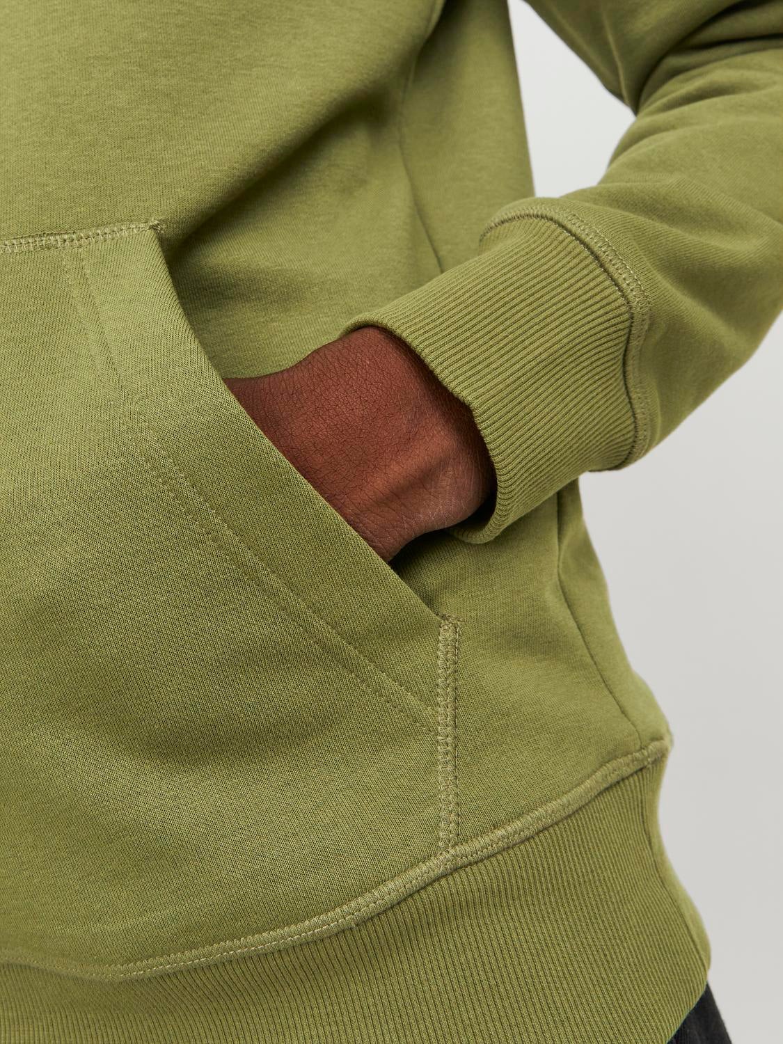 Khaki green hoodie discount mens