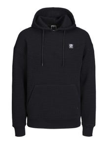 Jack & Jones Logo Hættetrøje -Black - 12245754