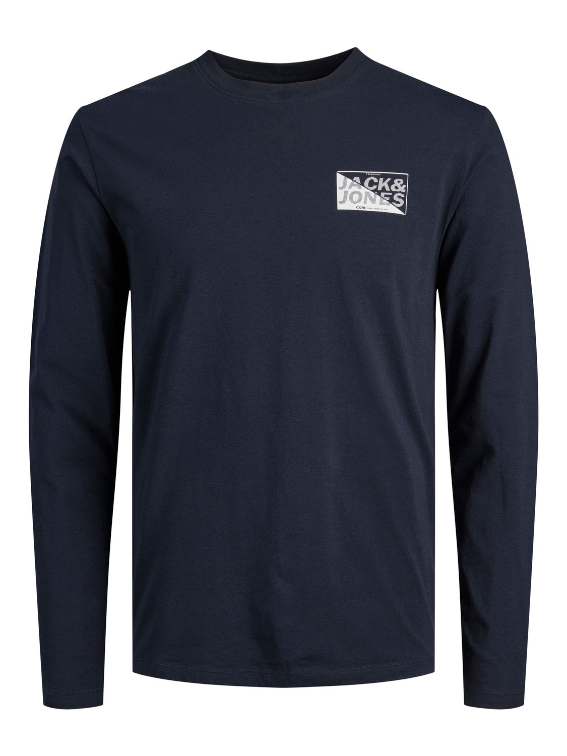 Jack & Jones Logo Crew neck T-shirt -Navy Blazer - 12245758