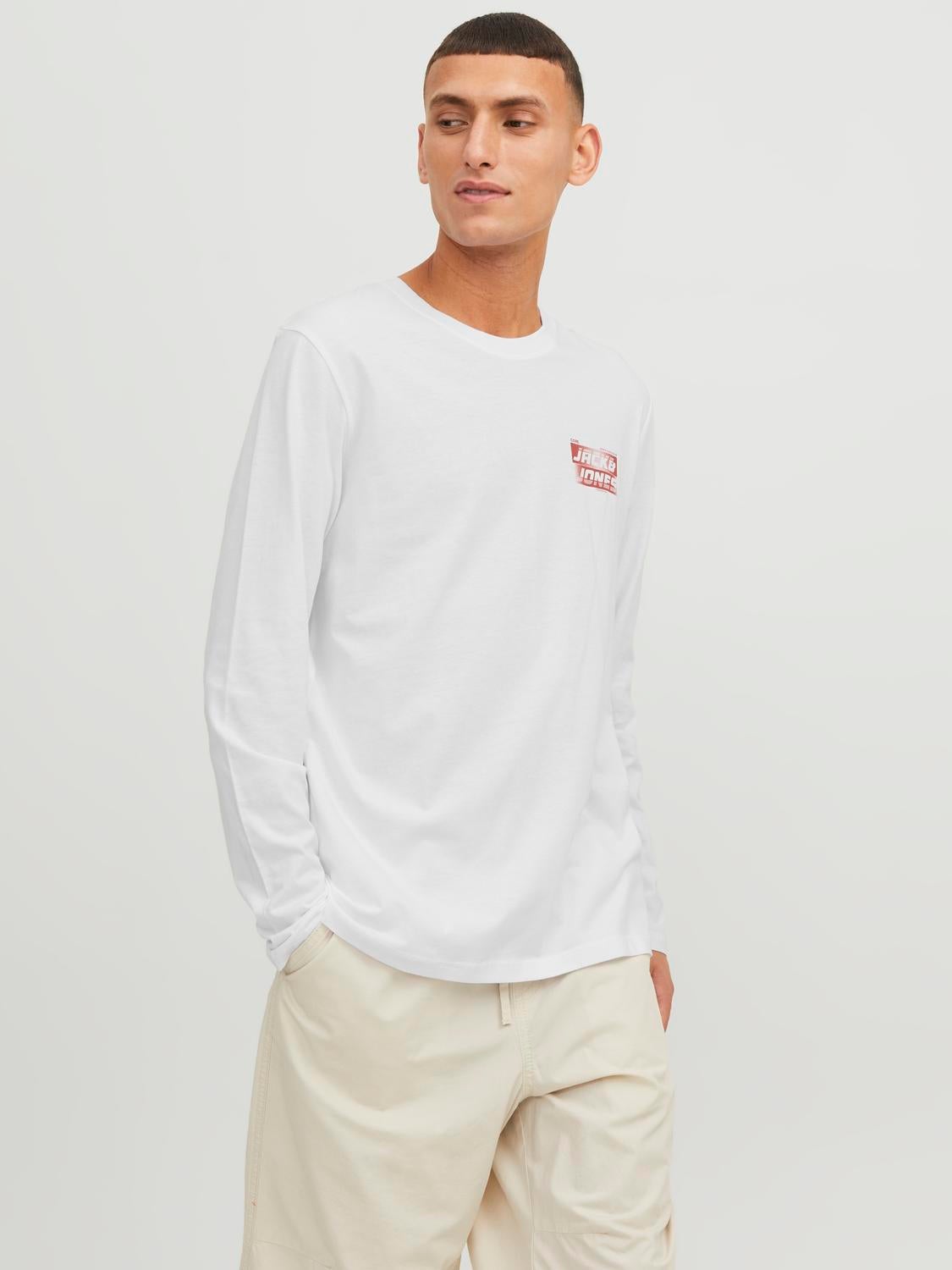 T-shirt Logo Col Rond - Jack & Jones - Modalova