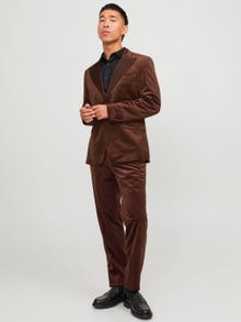 Jack & Jones JPRVELVET Slim Fit Suit -Cherry Mahogany - 12245769