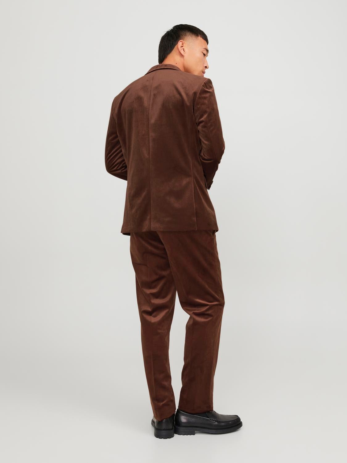 Jack & Jones JPRVELVET Slim Fit Suit -Cherry Mahogany - 12245769