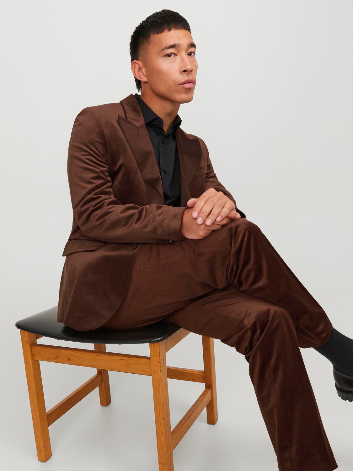 JPRVELVET Slim Fit Suit | Medium Brown | Jack & Jones®