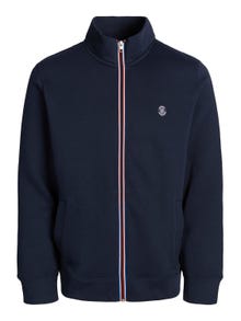 Jack & Jones Einfarbig Sweatshirt mit Reißverschluss -Navy Blazer - 12245880