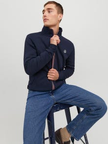 Jack & Jones Moletom com Fecho Liso -Navy Blazer - 12245880