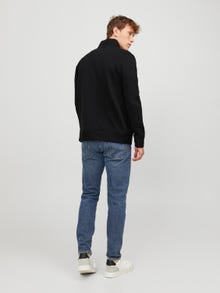 Jack & Jones Plain Zip Sweatshirt -Black - 12245880