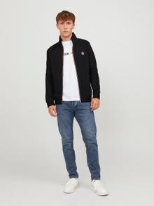 Jack & Jones Plain Zip Sweatshirt -Black - 12245880