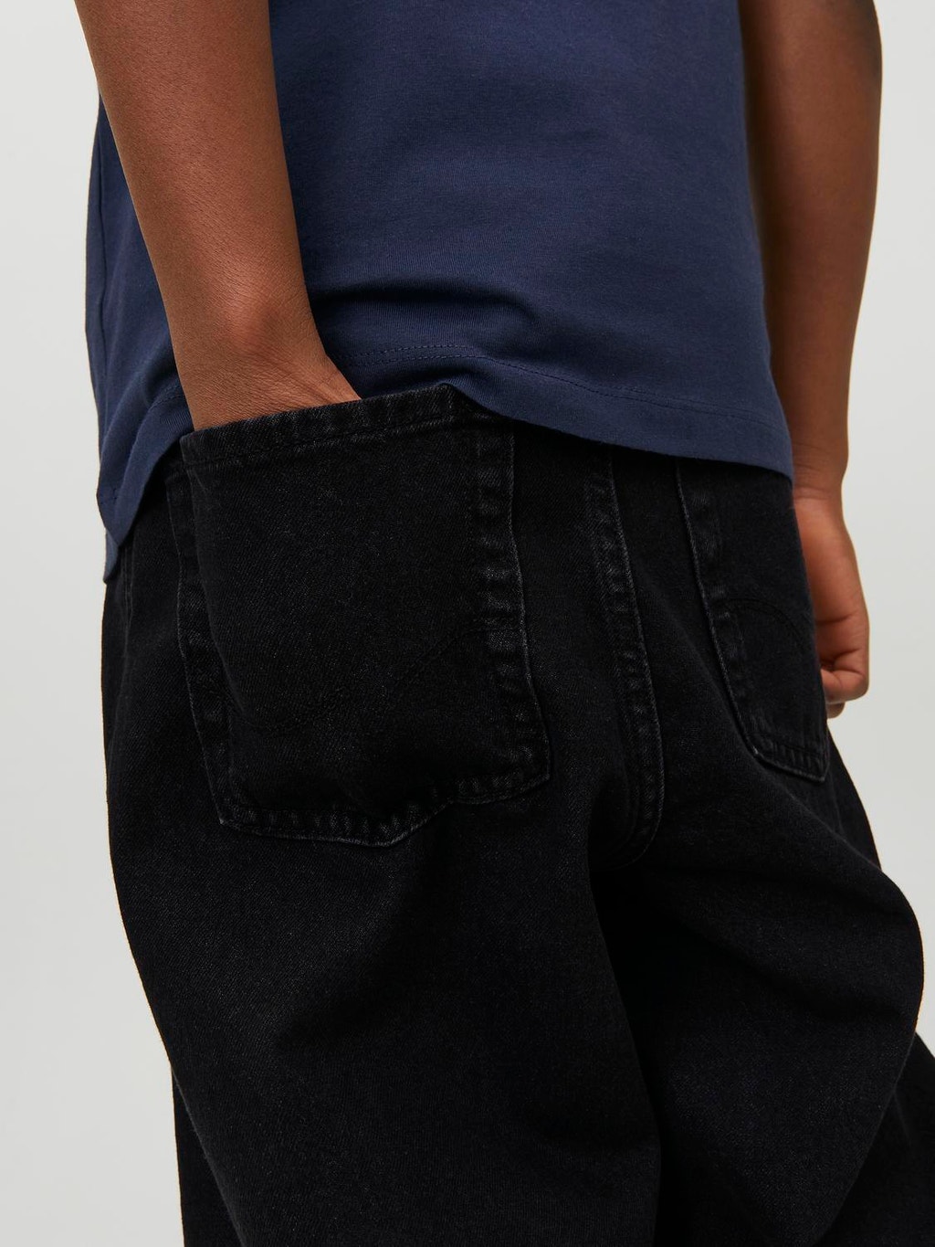 Baggy Fit Junior Jeans | Black | Jack & Jones®