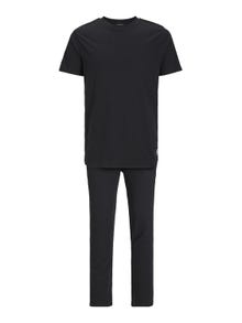 Jack & Jones Plain Crew neck Loungewear set -Black - 12245898