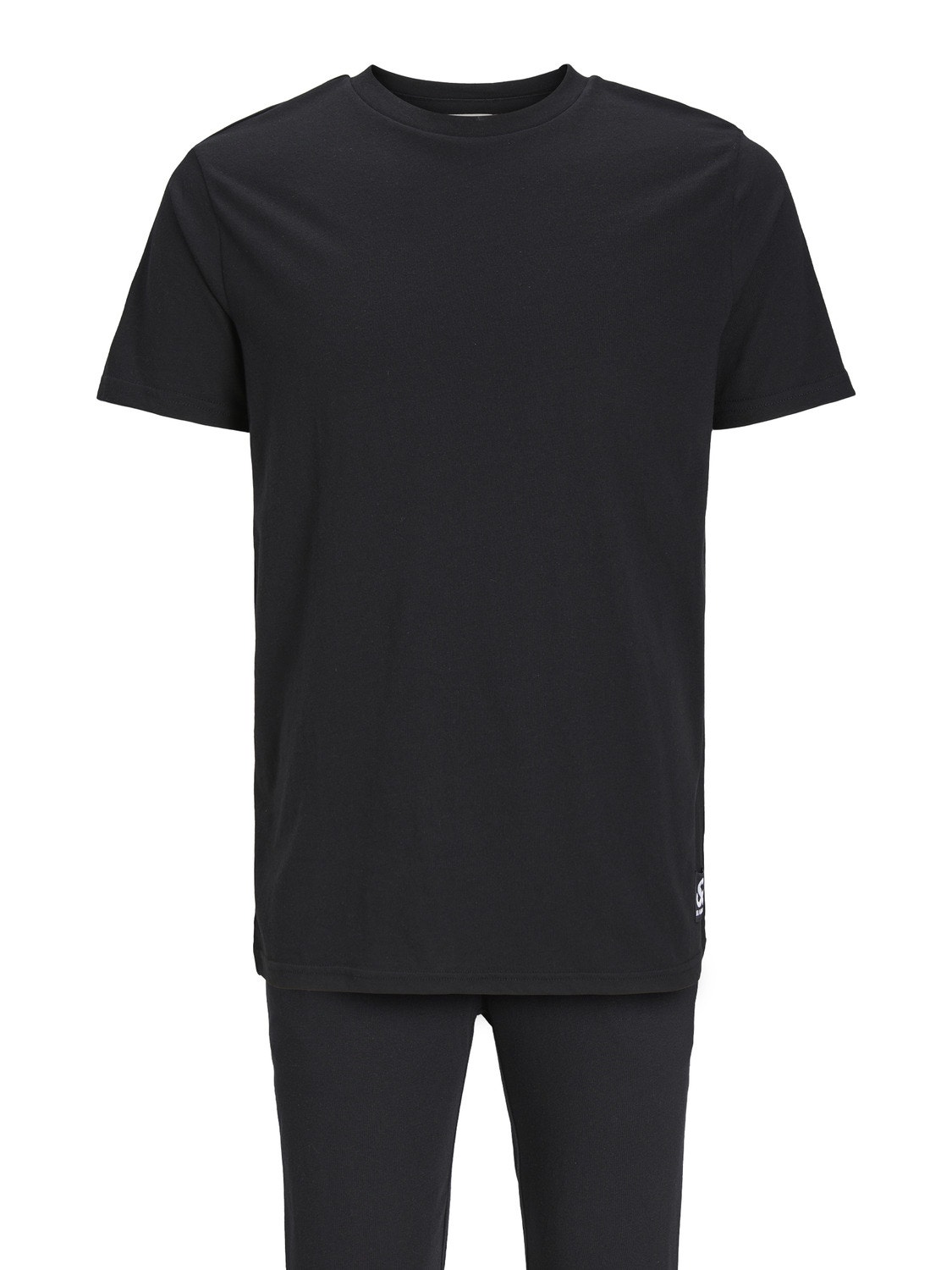 Jack & Jones Vanlig O-hals Loungewear-sett -Black - 12245898