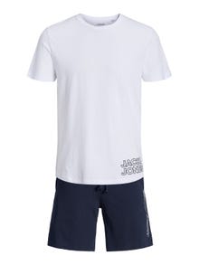 Jack & Jones Vêtements d'intérieur Logo Col rond -White - 12245905