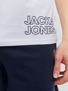 Jack & Jones Logo O-hals Loungewear -White - 12245905