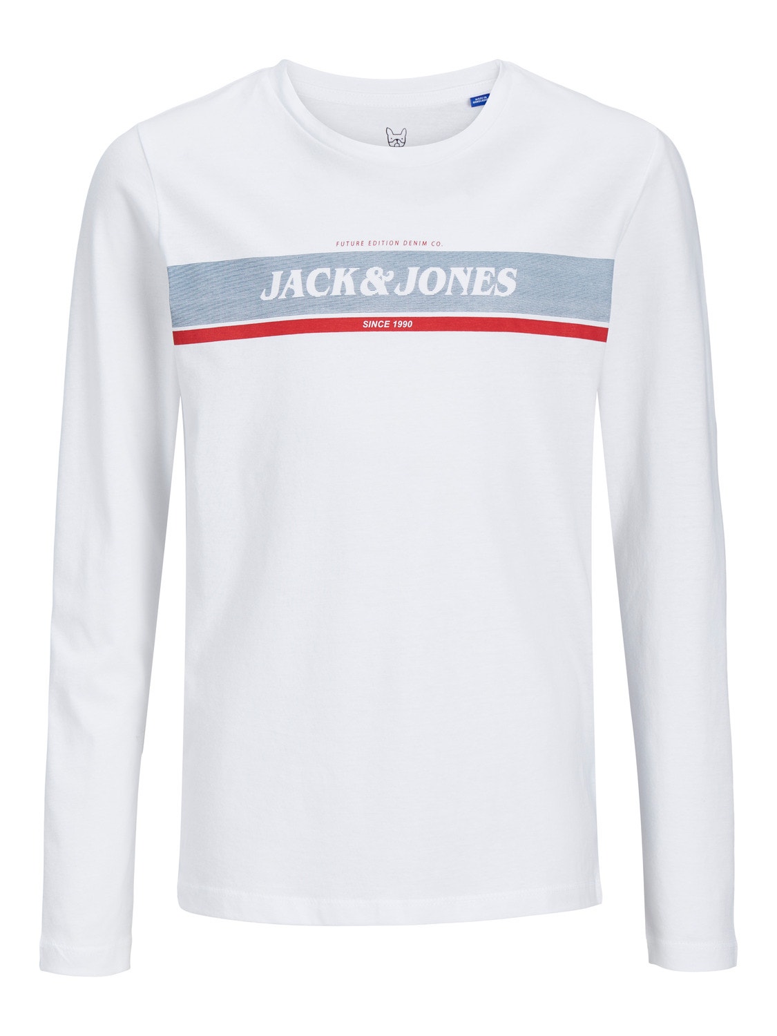 Jack & Jones Logotipas Marškinėliai For boys -White - 12245919