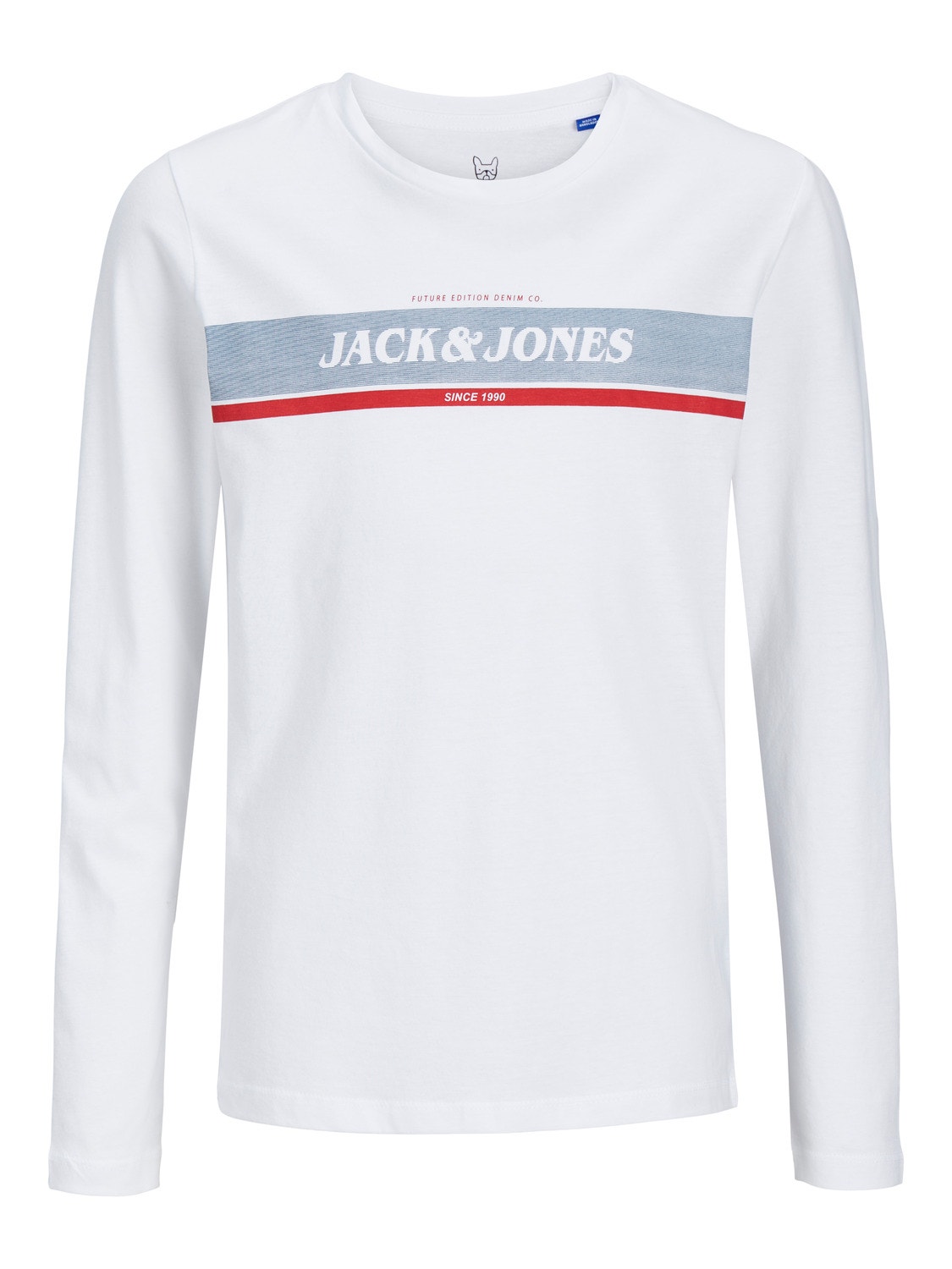 Jack & Jones Poikien Logo T-paita -White - 12245919