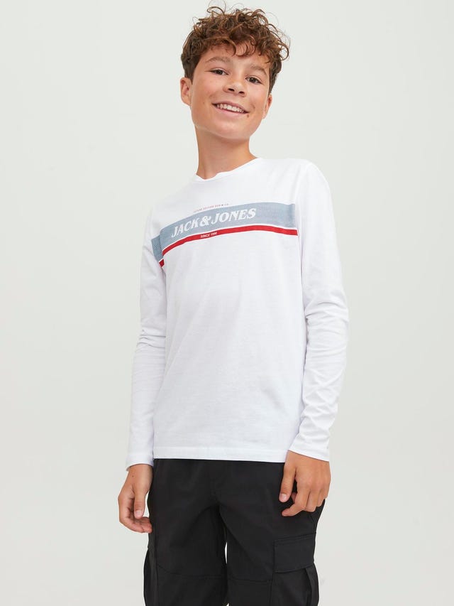 Jack & Jones Logo T-skjorte For gutter - 12245919