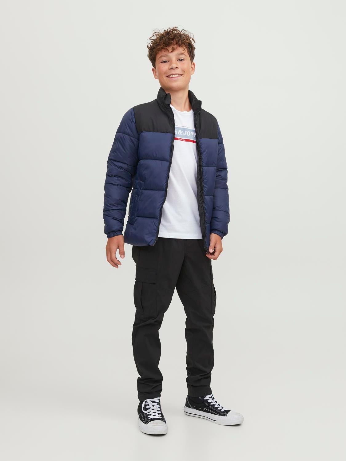 Jack & Jones Logotipas Marškinėliai For boys -White - 12245919