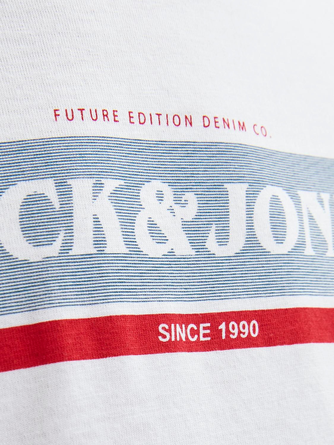 Jack & Jones Logotipas Marškinėliai For boys -White - 12245919