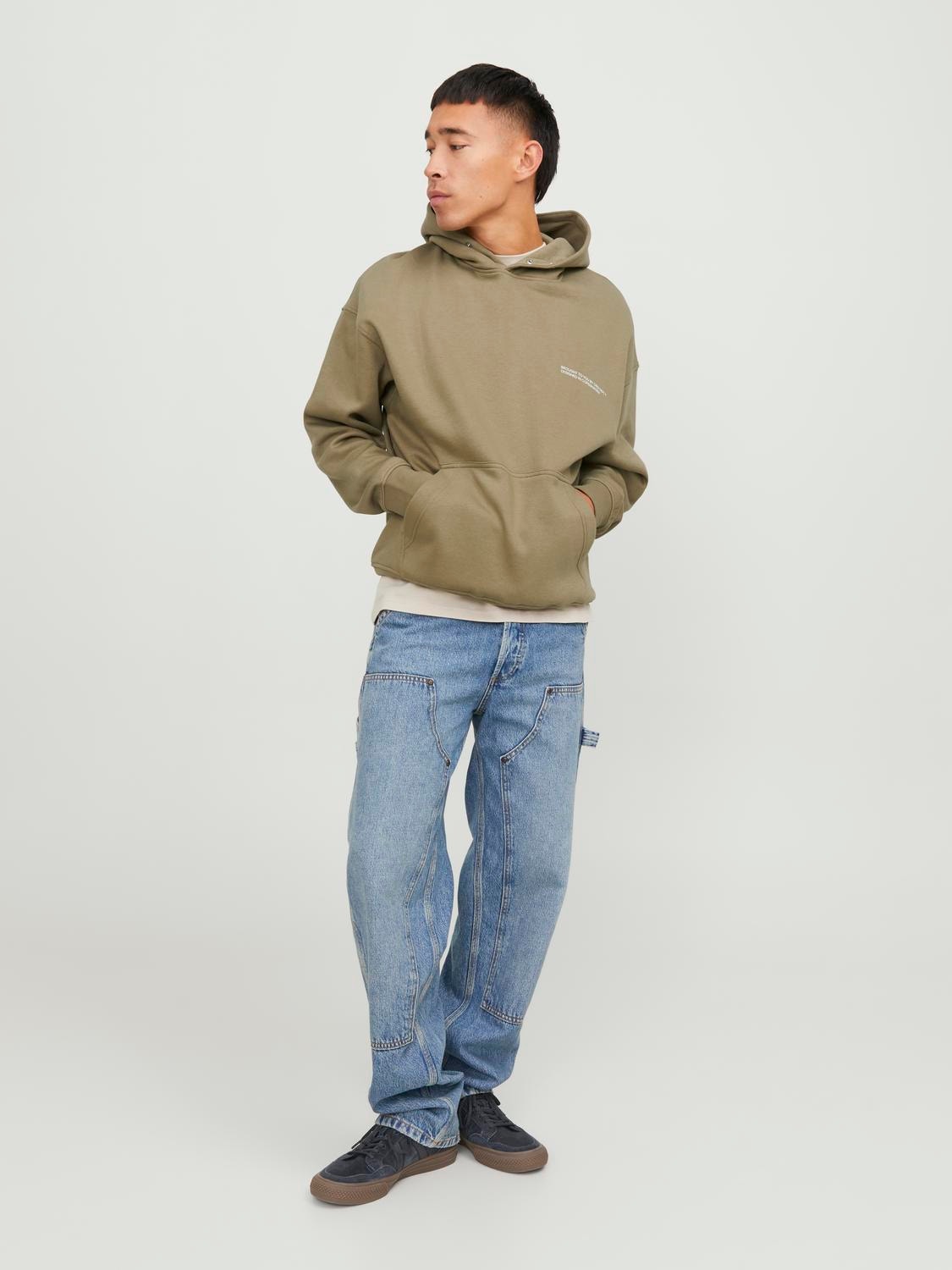 Jack & Jones Bedrukt Hoodie -Aloe - 12245926