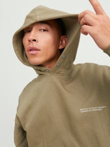 Jack & Jones Bedrukt Hoodie -Aloe - 12245926