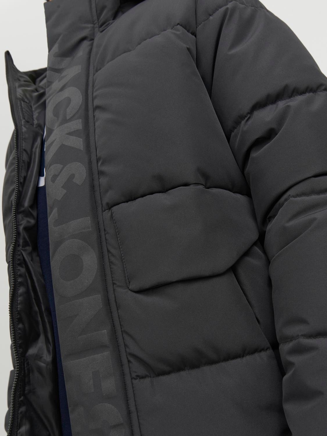 Jack & Jones Puffer jacket For boys -Black - 12246122