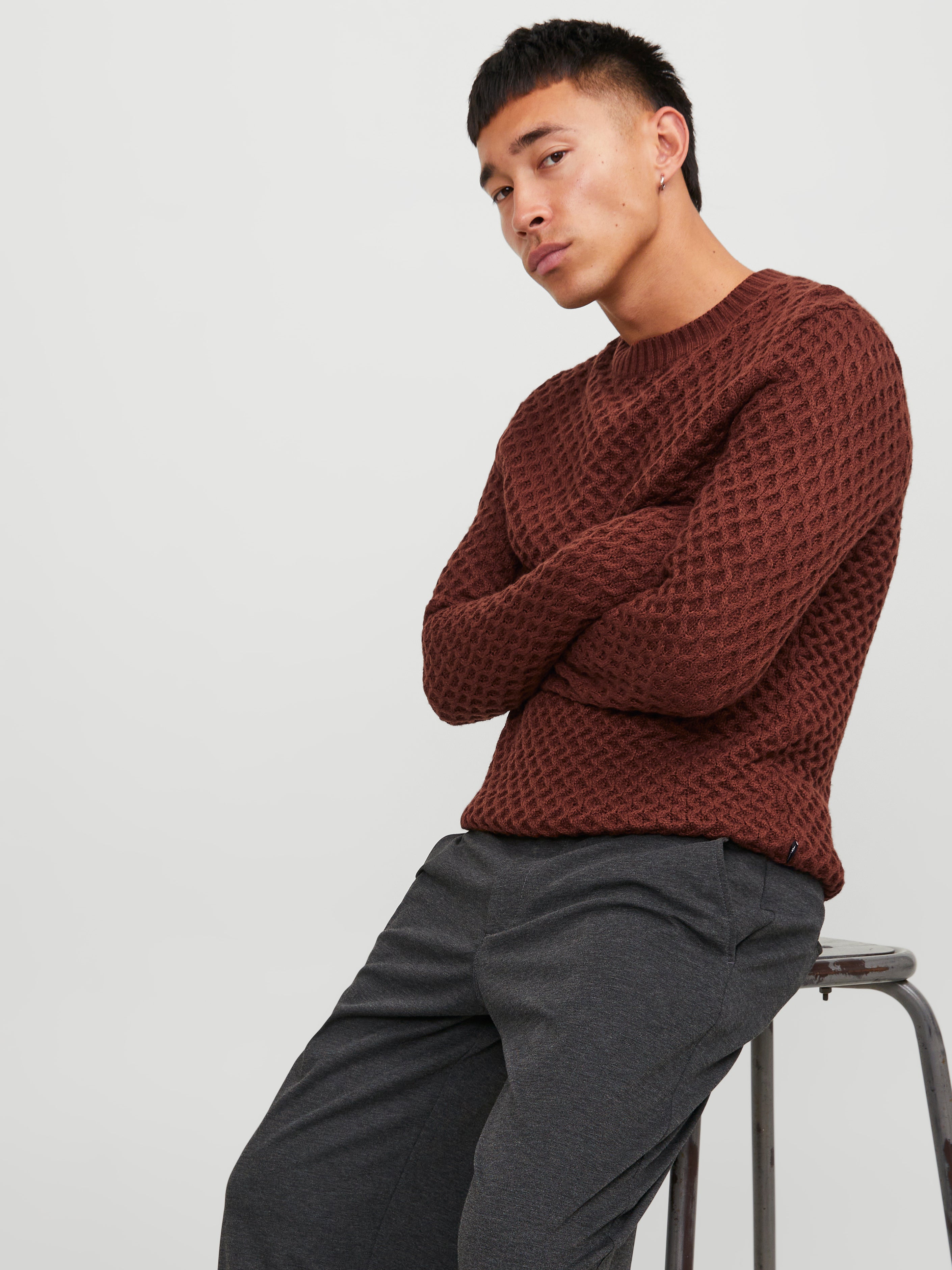 Jack & Jones Plain Crew Neck Jumper - 12246281