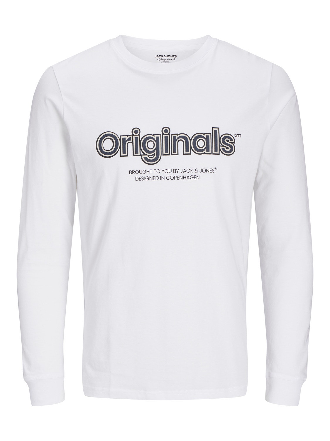 Jack & Jones Logo Rundhals T-shirt -Bright White - 12246336