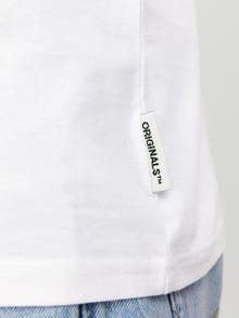 Jack & Jones Camiseta Logotipo Cuello redondo -Bright White - 12246336