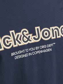 Jack & Jones Logo Crew neck T-shirt -Sky Captain - 12246336