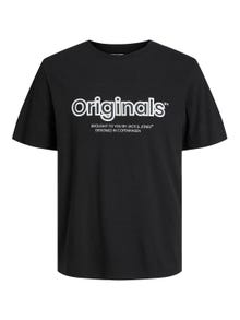 Jack & Jones Logo O-hals T-skjorte -Black - 12246338