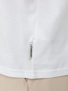 Jack & Jones Logo Crew neck T-shirt -Bright White - 12246338