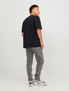 Jack & Jones Foto potisk Kruhový výstřih Tričko -Black - 12246446