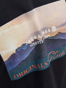 Jack & Jones Fotoprint O-hals T-skjorte -Black - 12246446