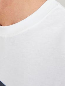 Jack & Jones Fotoprint O-hals T-skjorte -Bright White - 12246446