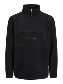 Jack & Jones Moletom com meio zíper -Black - 12246517