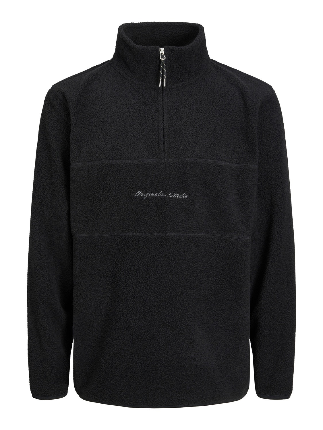Jack & Jones Sweatshirt mit halbem Reißverschluss -Black - 12246517