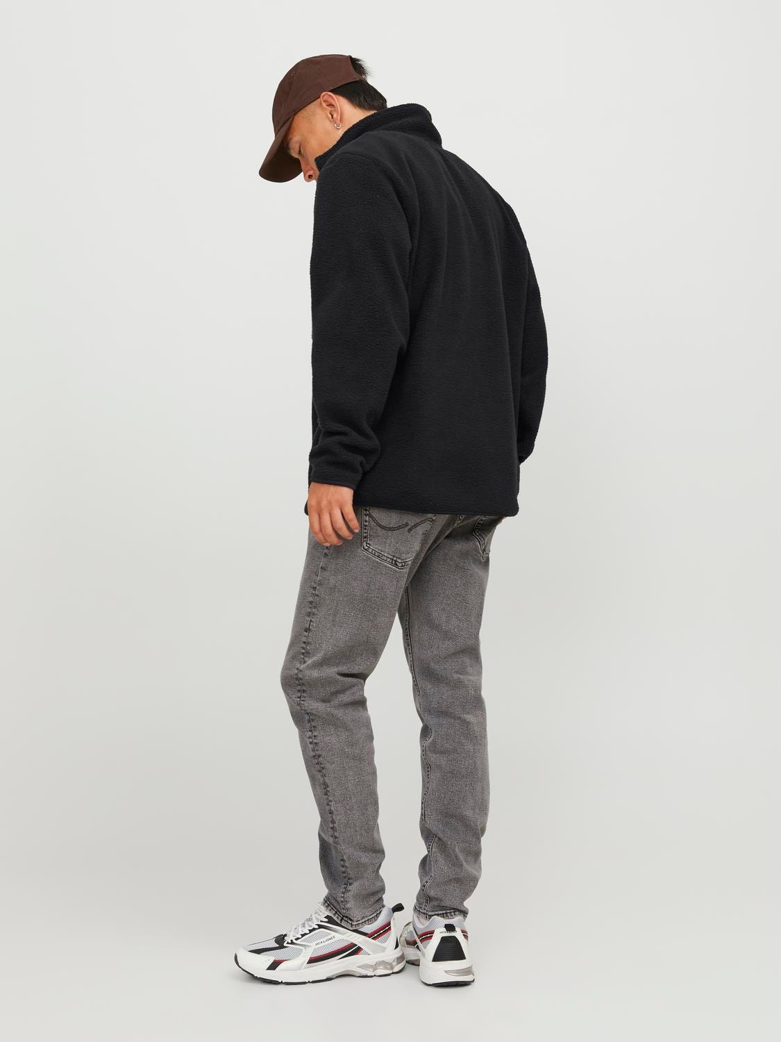 Jack & Jones Félcipzáras pulóver -Black - 12246517