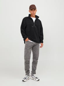 Jack & Jones Félcipzáras pulóver -Black - 12246517