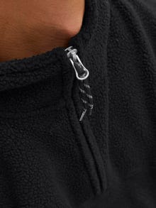 Jack & Jones Sweatshirt mit halbem Reißverschluss -Black - 12246517