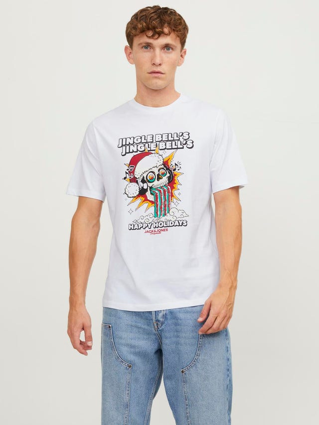 Jack & Jones X-mas Rundringning T-shirt - 12246599