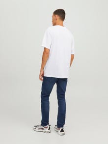 Jack & Jones T-shirt X-mas Decote Redondo -Bright White - 12246603
