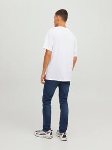 Jack & Jones X-mas Apskritas kaklas Marškinėliai -Bright White - 12246603