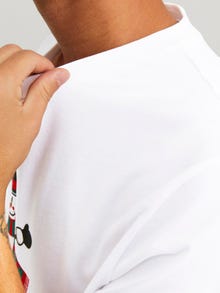 Jack & Jones T-shirt X-mas Girocollo -Bright White - 12246603