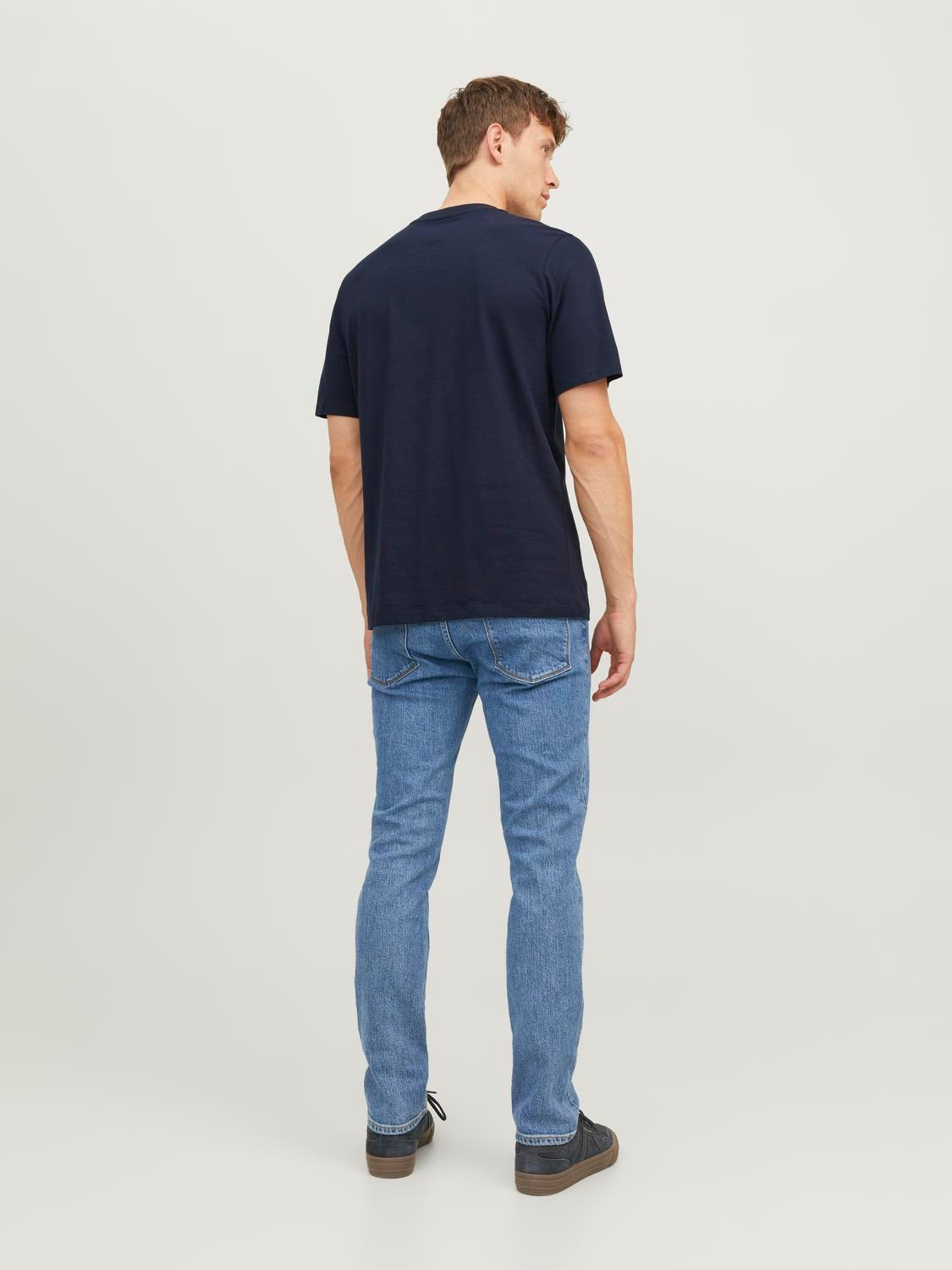 Jack & Jones X-mas Apskritas kaklas Marškinėliai -Sky Captain - 12246603