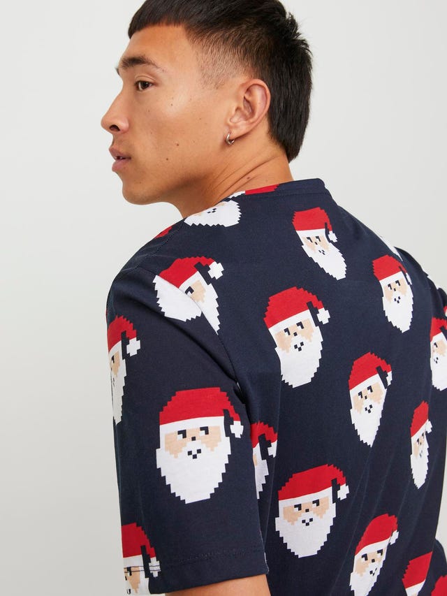 Jack & Jones X-mas Pyöreä pääntie T-paita - 12246604