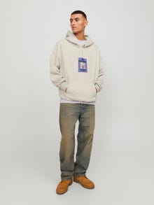 Jack & Jones Nyomott mintás Kapucnis felső -Moonbeam - 12246622