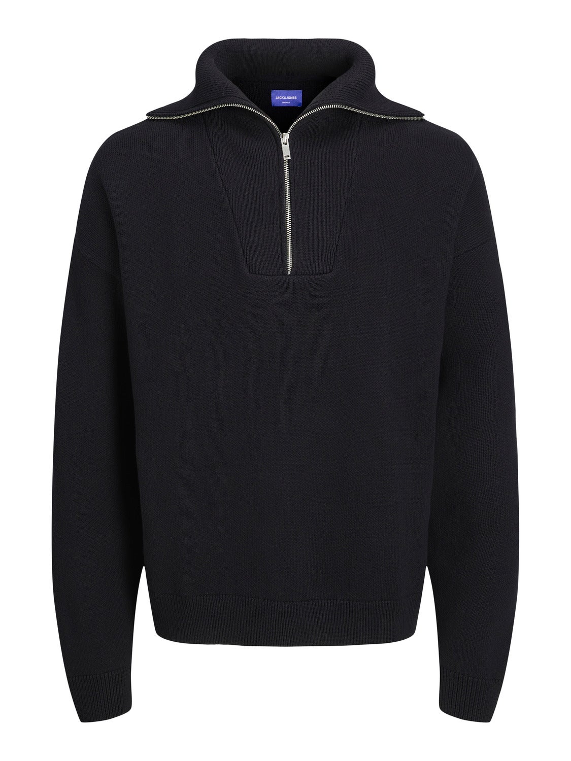 Plain Half Zip Jumper with 40 discount Jack Jones