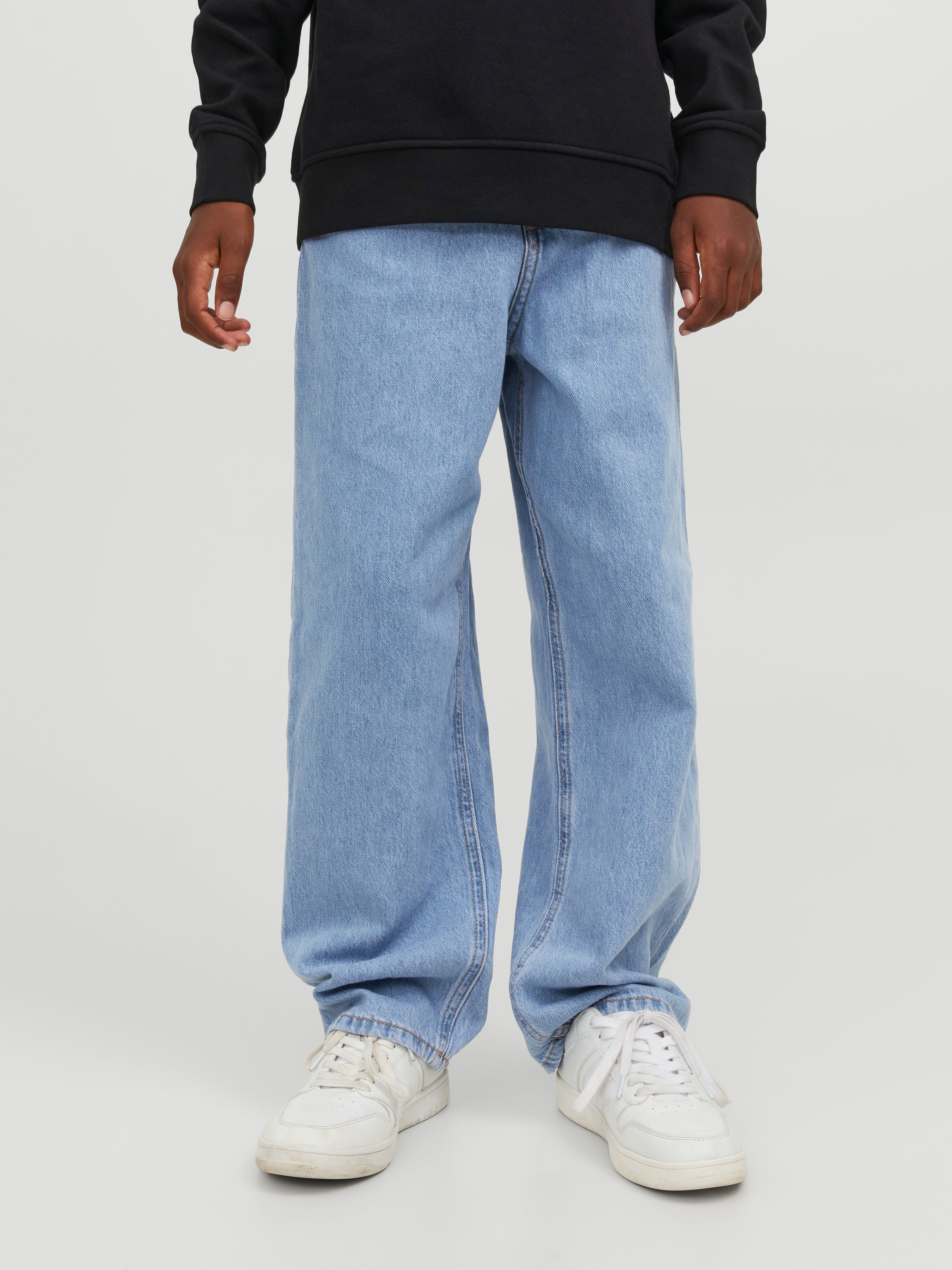 Jack & Jones JJIALEX JJIORIGINAL MF 710 Jean coupe baggy fit Pour les garçons - 12246652