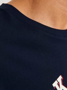 Jack & Jones Logo O-hals T-skjorte -Navy Blazer - 12246690